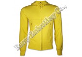 Yellow Zipper Up Hoodies